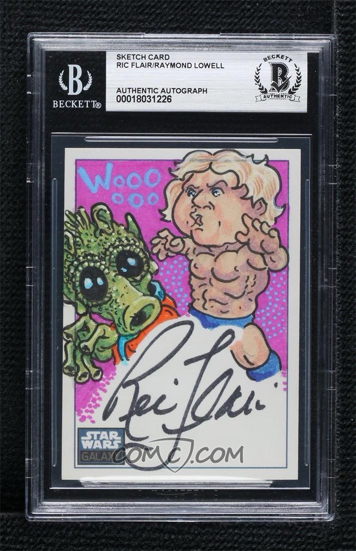 2010 TOPPS STAR WARS GALAXY RIC FLAIR AUTO ORIGINAL SKETCH CARD GPK 1/1 BAS 2010 TOPPS STAR WARS GALAXY RIC FLAIR AUTO ORIGINAL SKETCH CARD GPK 1/1 BAS