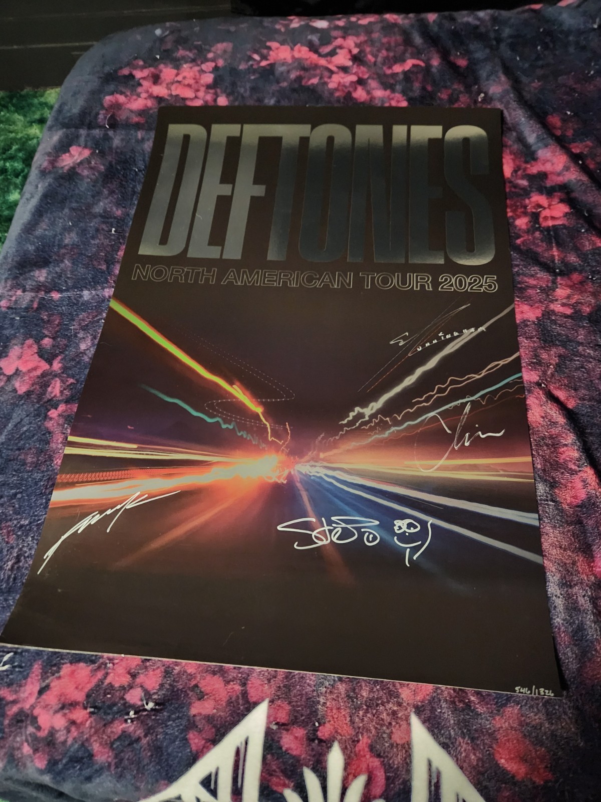 Official Deftones 2025 North America Tour Poster 24x36