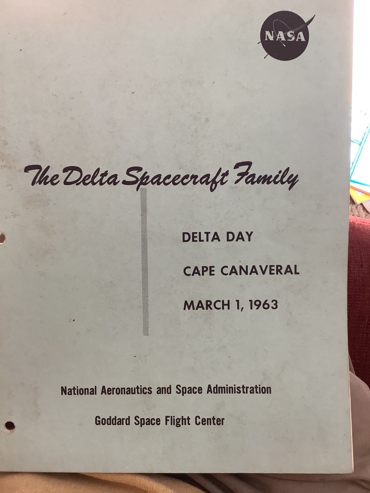 NASA Delta Spacecraft Family Delta Day 3/1/1963 handbook 1960, 1963 launch info