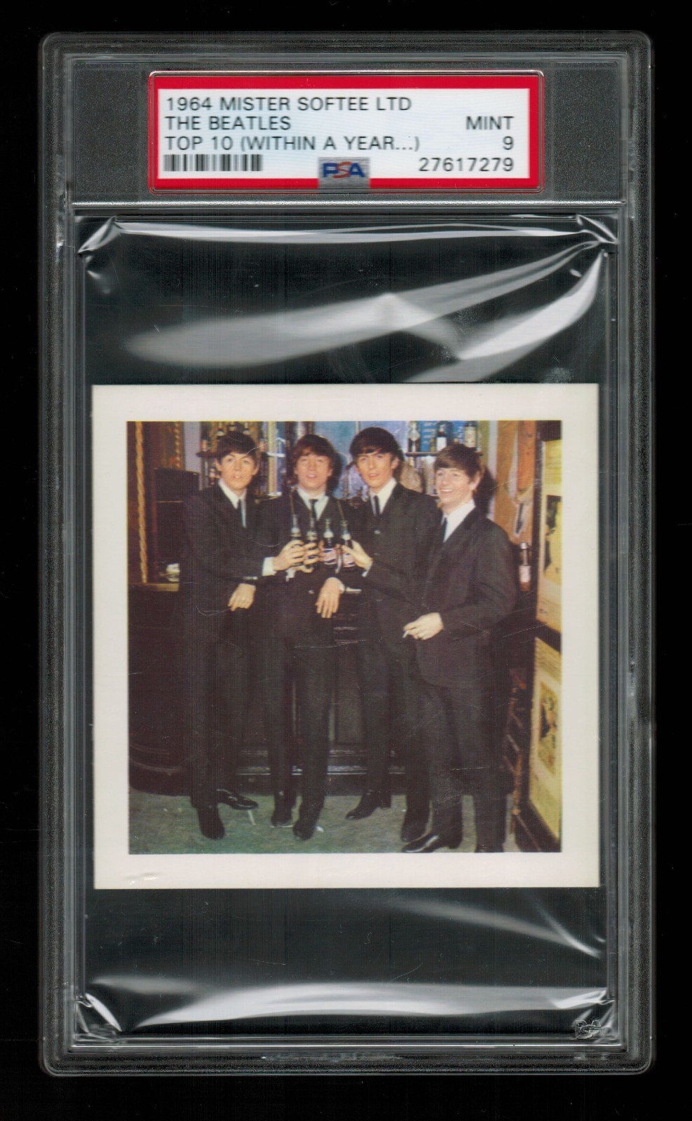 PSA 9 THE BEATLES 1964 Mister Softee Top 10 (Within A Year) PSA 9 THE BEATLES 1964 Mister Softee Top 10 (Within A Year)