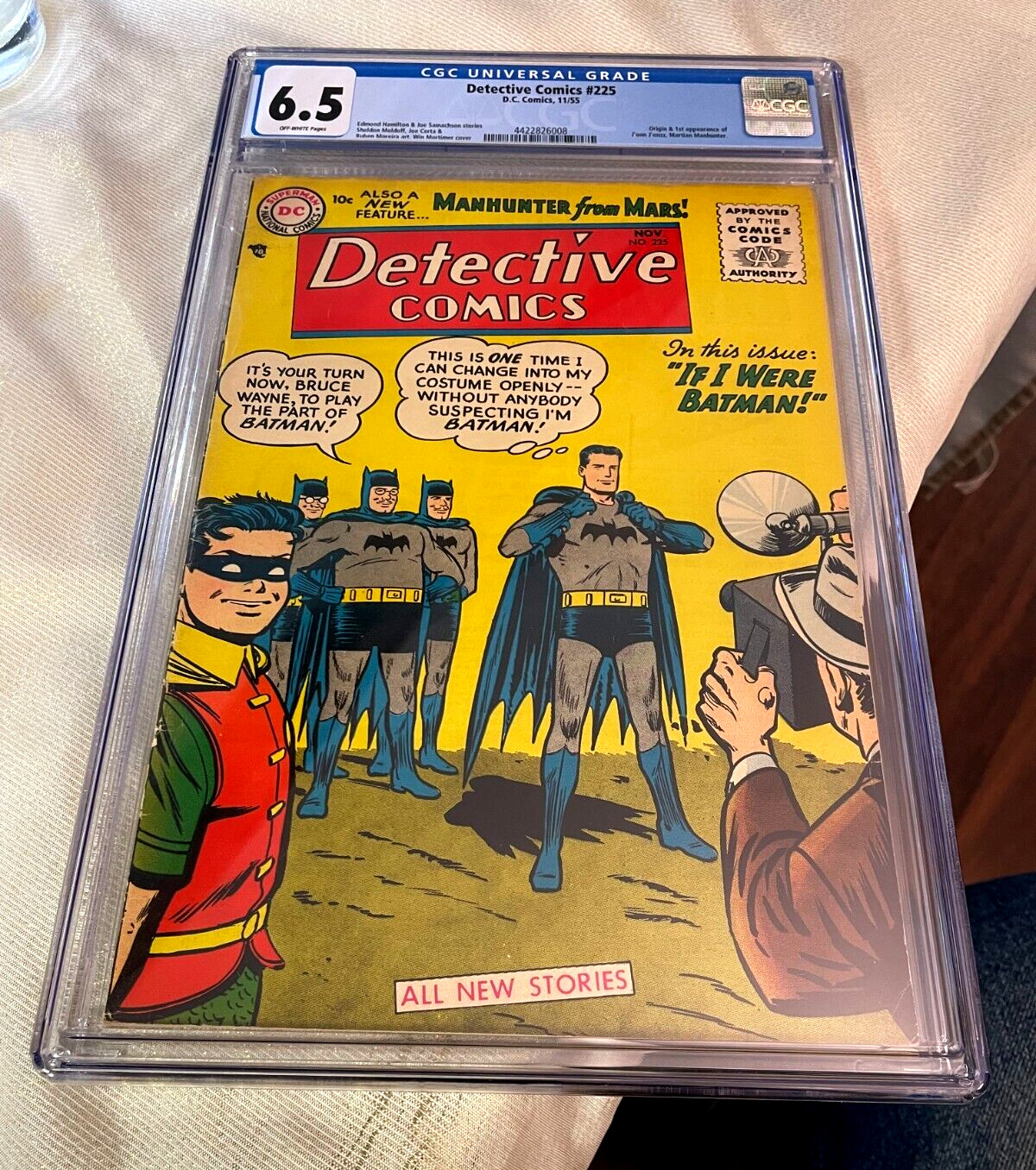DETECTIVE Comics #225 / 1st Martian Manhunter / CGC 6.5 / 1955 / Comic Book