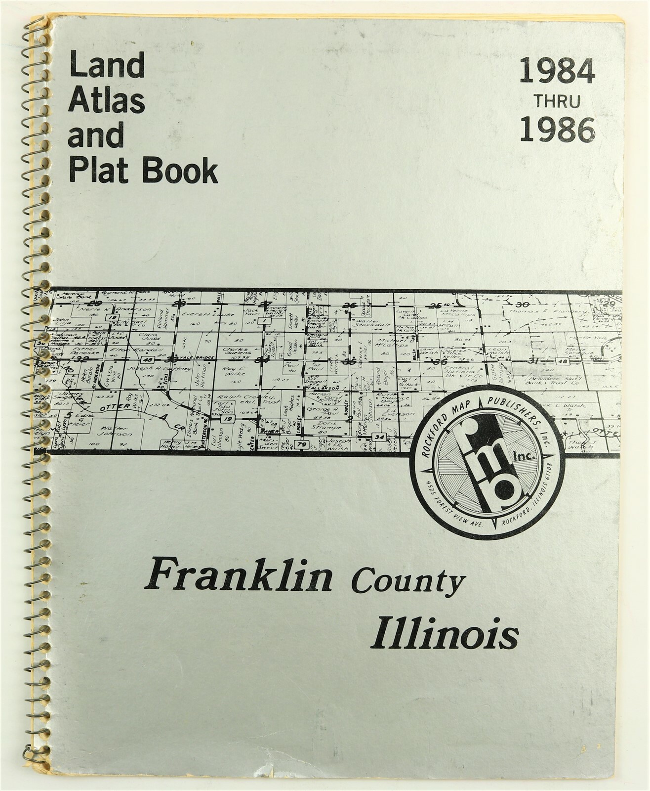 Franklin County Illinois Benton West Frankfort IL 1984 1985 1986 Atlas Plat Book Franklin County Illinois Benton West Frankfort IL 1984 1985 1986 Atlas Plat Book
