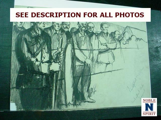 Noblespirit 3970 Important Peter Arno Signed Charcoal Drawing Noblespirit 3970 Important Peter Arno Signed Charcoal Drawing