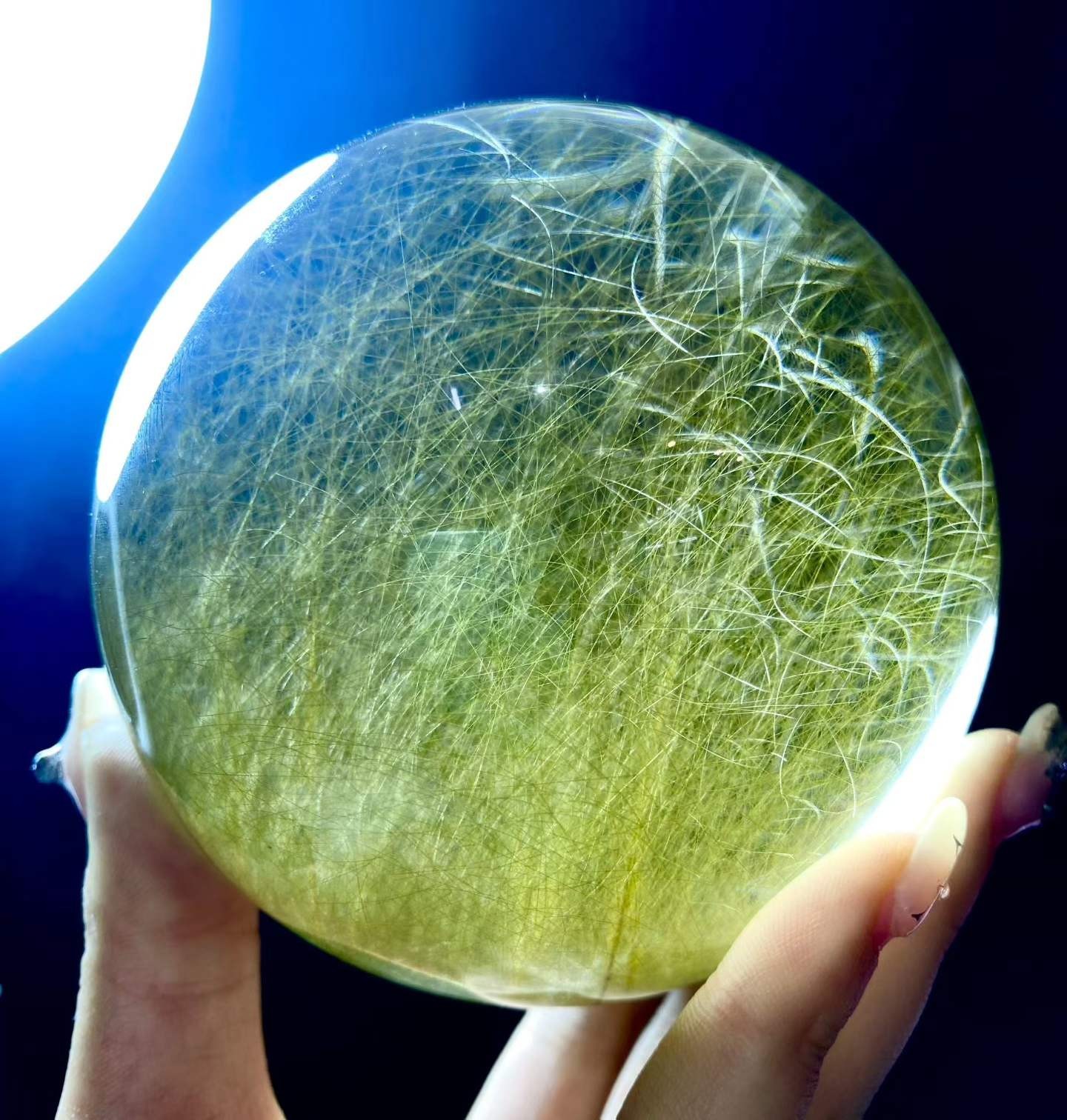 100mm Natural Rutilated crystal sphere quartz polished ball Reiki energy 100mm Natural Rutilated crystal sphere quartz polished ball Reiki energy