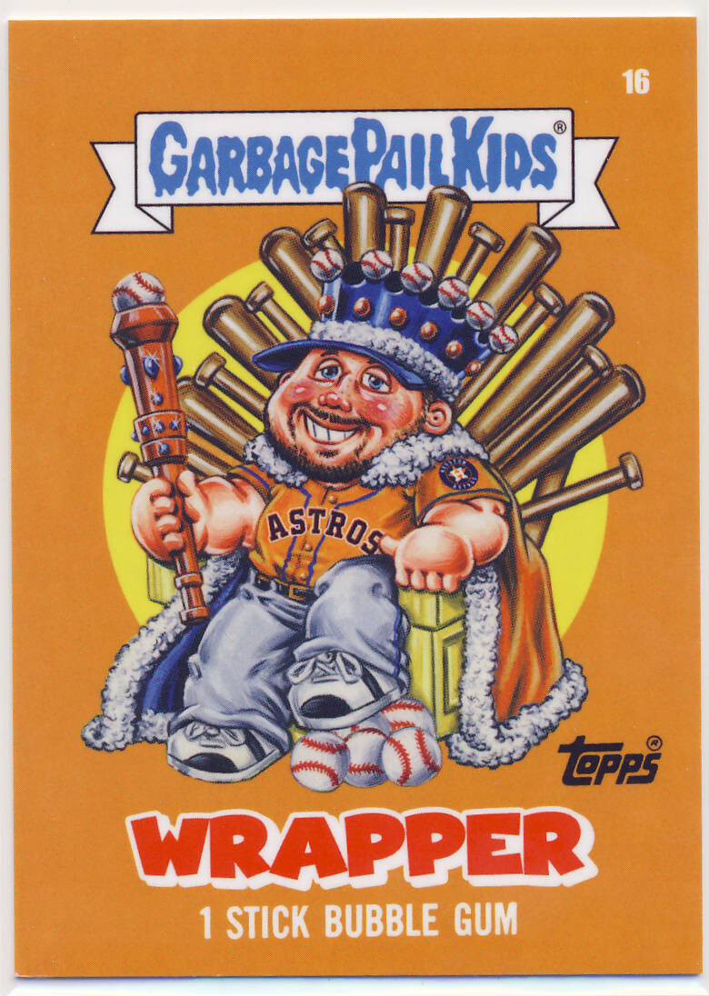 2023  Garbage Pail Kids GPK X MLB GROSS Wrapper 16 Kyle Tucker