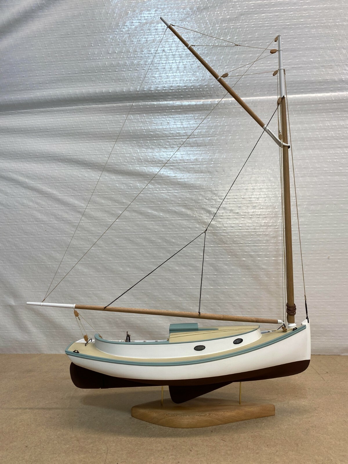 Scratch-Built Museum Quality Cape Cod Catboat Cutaway Model