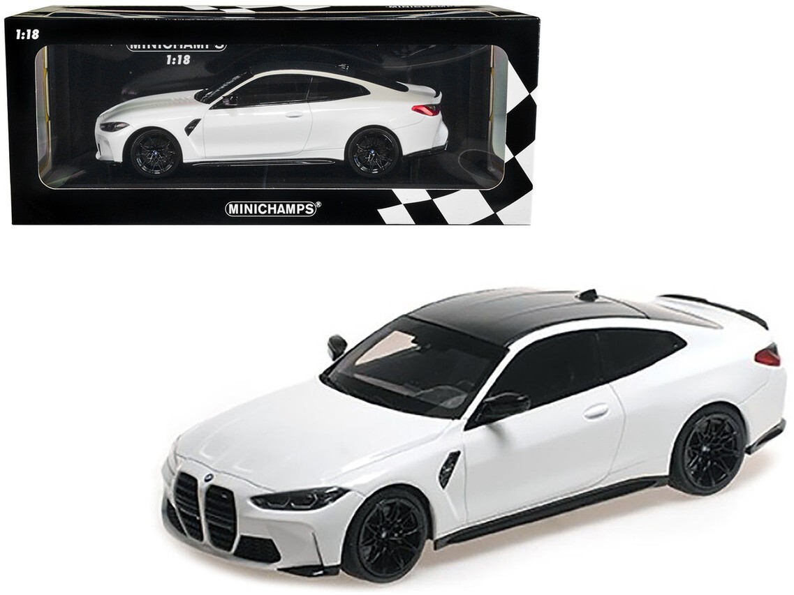 1/18 Minichamps 2021 BMW M4 Coupe G82 Alpine White Car Model 155020122