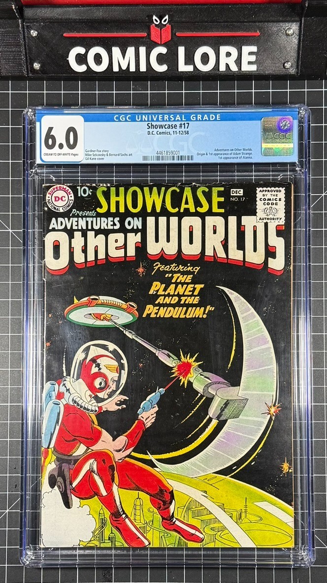Showcase 17 CGC 6.0 Origin & 1st appearance of Adam Strange and Alanna