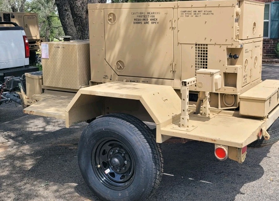 MEP 803A Military Generator On M116A3 Trailer W/ Upgrades