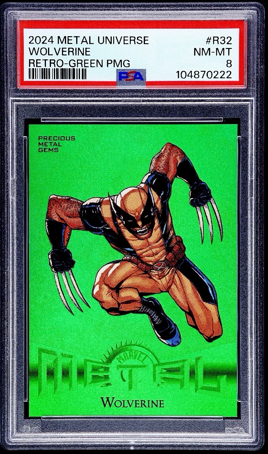 2024 Marvel Avengers WOLVERINE Retro PMG GREEN 💎 /10 💎 PRECIOUS METAL GEMS 🔥 2024 Marvel Avengers WOLVERINE Retro PMG GREEN 💎 /10 💎 PRECIOUS METAL GEMS 🔥