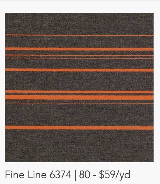 Carnegie Outdoor Fabric Roll 54” Wide.  Fine Line 6374-80. Two Rolls