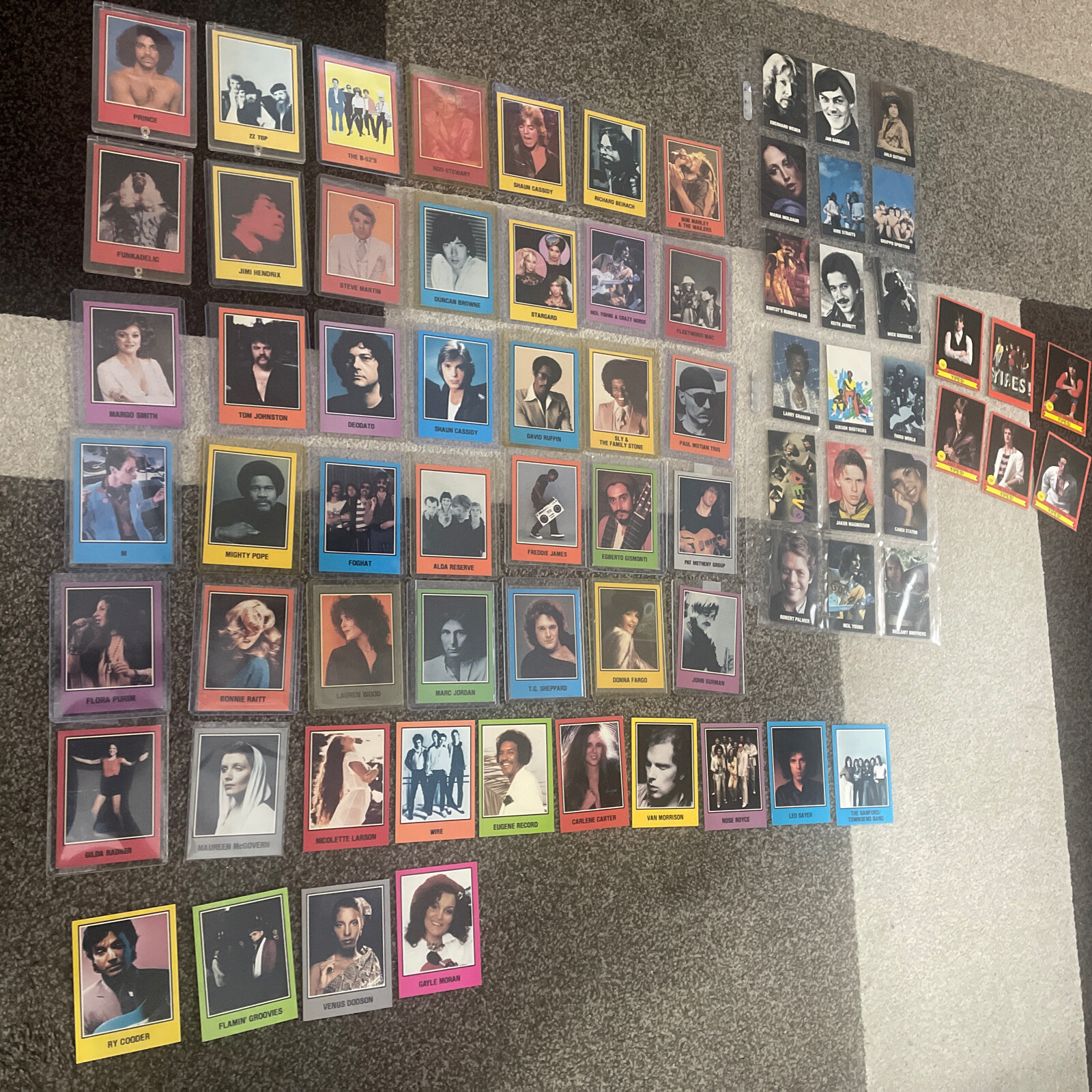 1979 Warner Brothers/ Yipes Trading Card Lot Of 73 Cards Prince / ZZ Top Hendrix 1979 Warner Brothers/ Yipes Trading Card Lot Of 73 Cards Prince / ZZ Top Hendrix