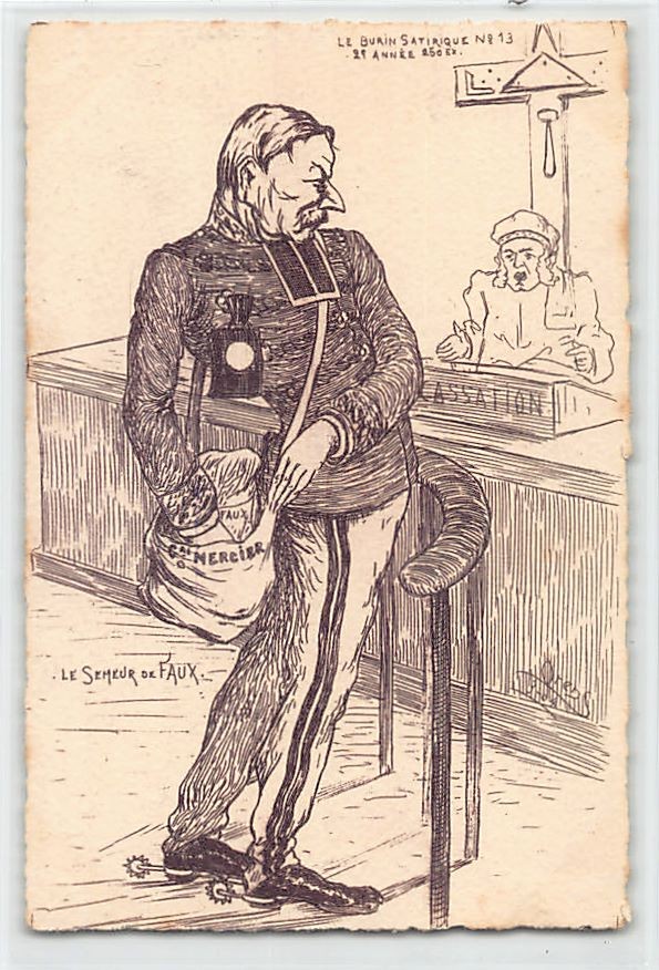 JUDAICA - France - The Dreyfus Affair - General Mercier, accuser of the captain