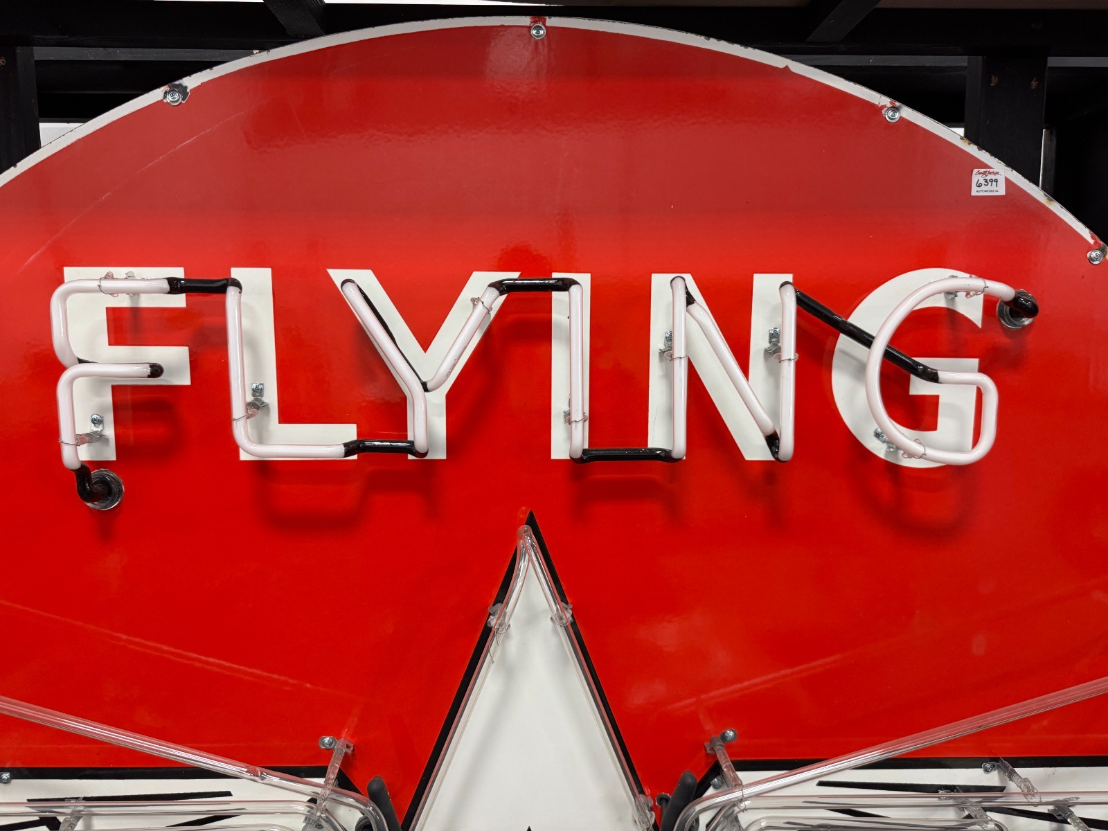 Flying A Services Neon 6' Sign - Red and While Flying A Services Neon 6' Sign - Red and While