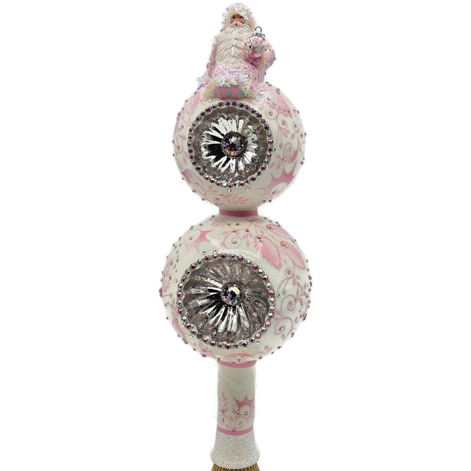 Patricia Breen Summit Finial Chinoiserie Pink Spring Christmas Tree Topper CATZ Patricia Breen Summit Finial Chinoiserie Pink Spring Christmas Tree Topper CATZ