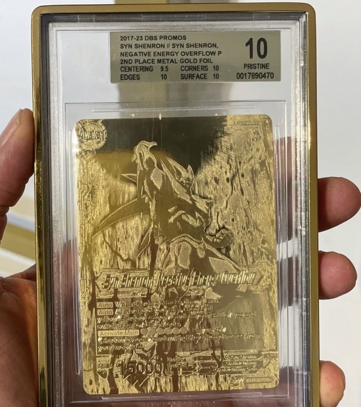 Syn Shenron Bgs 10 Dragon Ball Card Finals Championship Top 3 Leader Gold Metal Syn Shenron Bgs 10 Dragon Ball Card Finals Championship Top 3 Leader Gold Metal