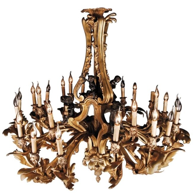 F-ts-5 Museal, Highly Significant Chandelier in Louis-XV Style F-ts-5 Museal, Highly Significant Chandelier in Louis-XV Style