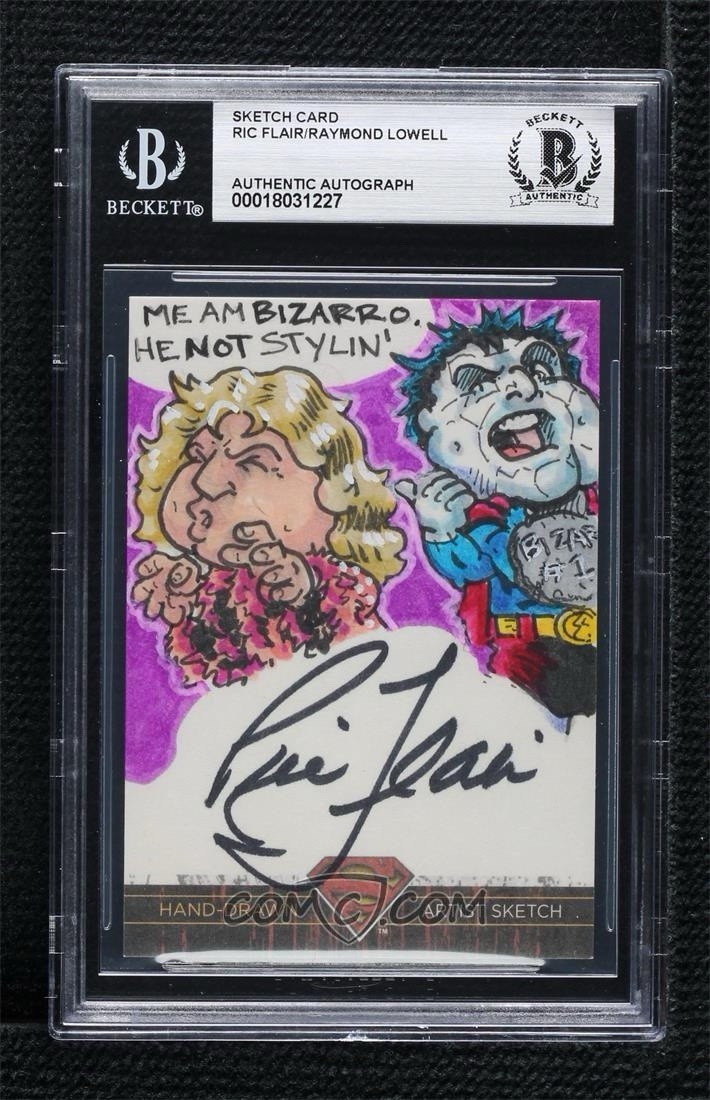 2012 SUPERMAN DC RIC FLAIR GPK SIGNED AUTO ORIGINAL ART SKETCH 1/1 BAS 2012 SUPERMAN DC RIC FLAIR GPK SIGNED AUTO ORIGINAL ART SKETCH 1/1 BAS