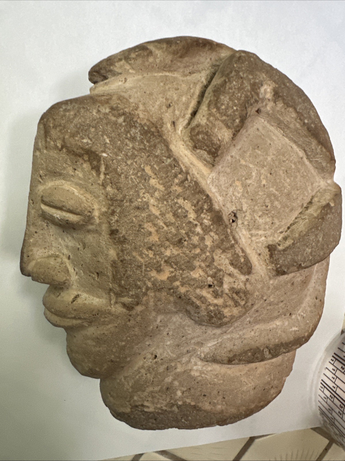 PRE-COLUMBIAN Costa Rican STONE CARVED Trophy HEAD 300-700 BC Mexico Ancient PRE-COLUMBIAN Costa Rican STONE CARVED Trophy HEAD 300-700 BC Mexico Ancient
