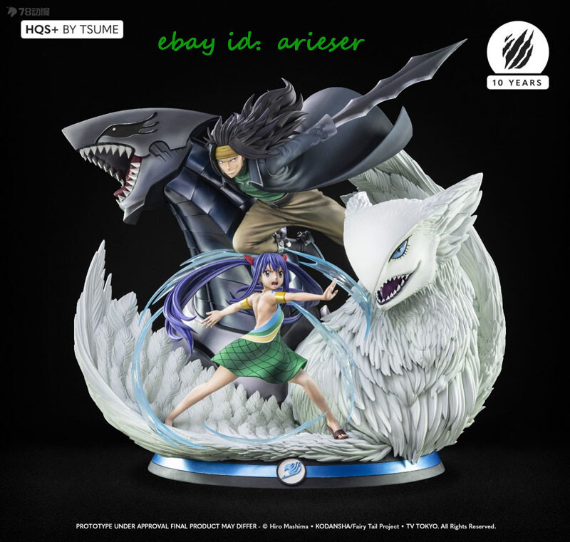 Perfect Tsume Hqs 1/4 Gagiru & Wendy Fairy Tail Action Figure New In Stock