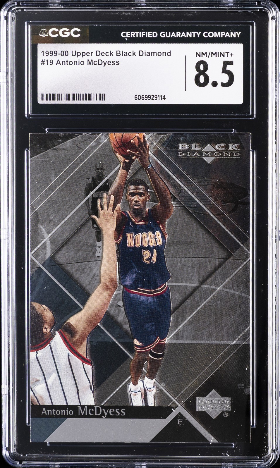 1999-00 UD BLACK DIAMOND #19 ANTONIO MCDYESS CGC 8.5 1999-00 UD BLACK DIAMOND #19 ANTONIO MCDYESS CGC 8.5