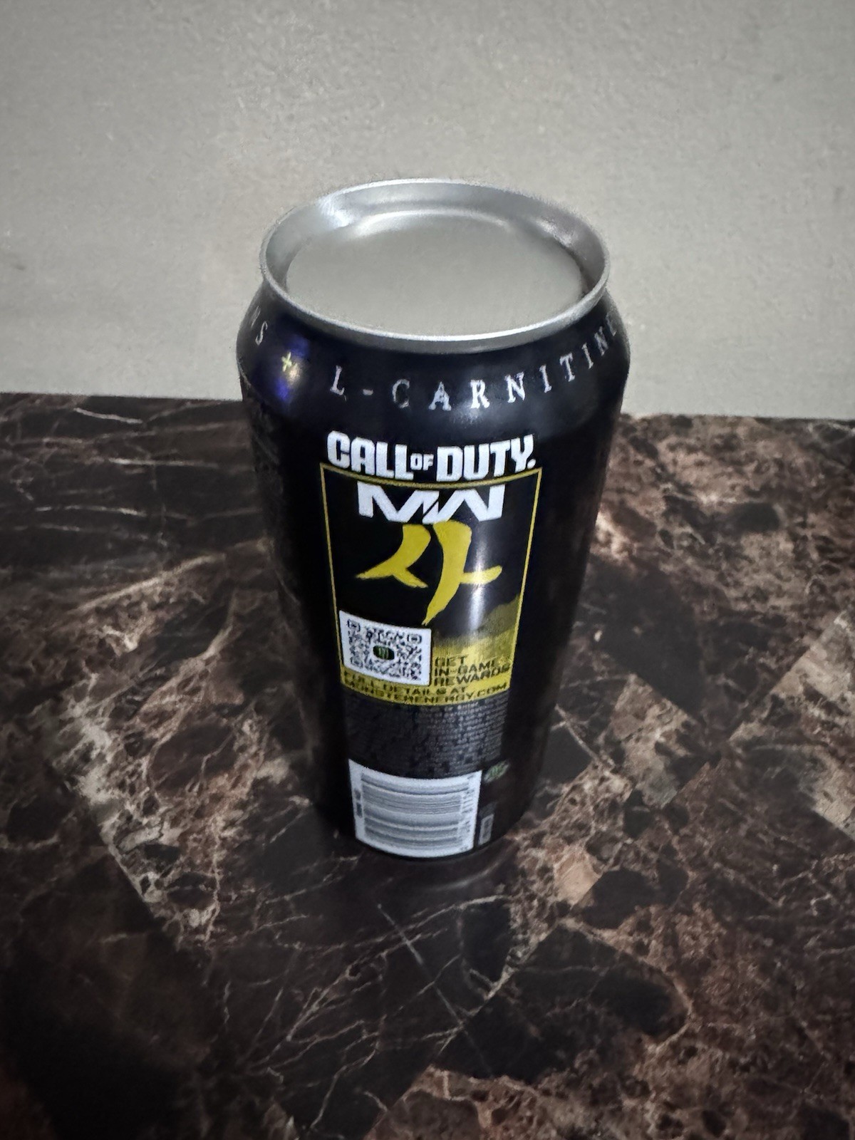 ERROR CAN. Smooth top. Monster Energy Call of Duty MW4 Promo can. Rare. ERROR.
