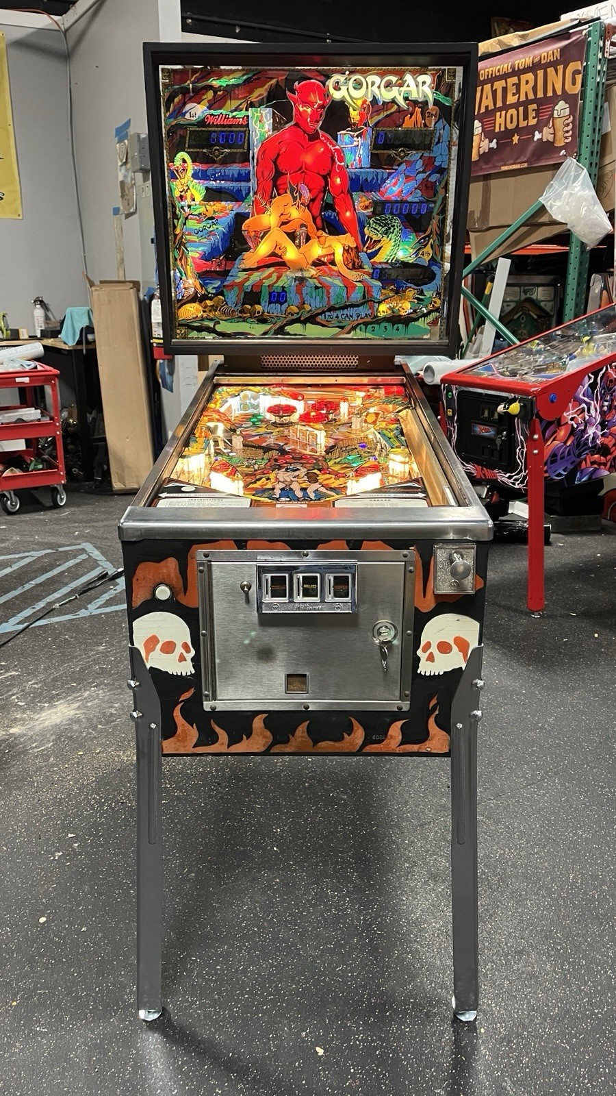 1979 GORGAR PINBALL MACHINE FULLY REFURBISHED FIRST TALKING PIN NICE EXAMPLE