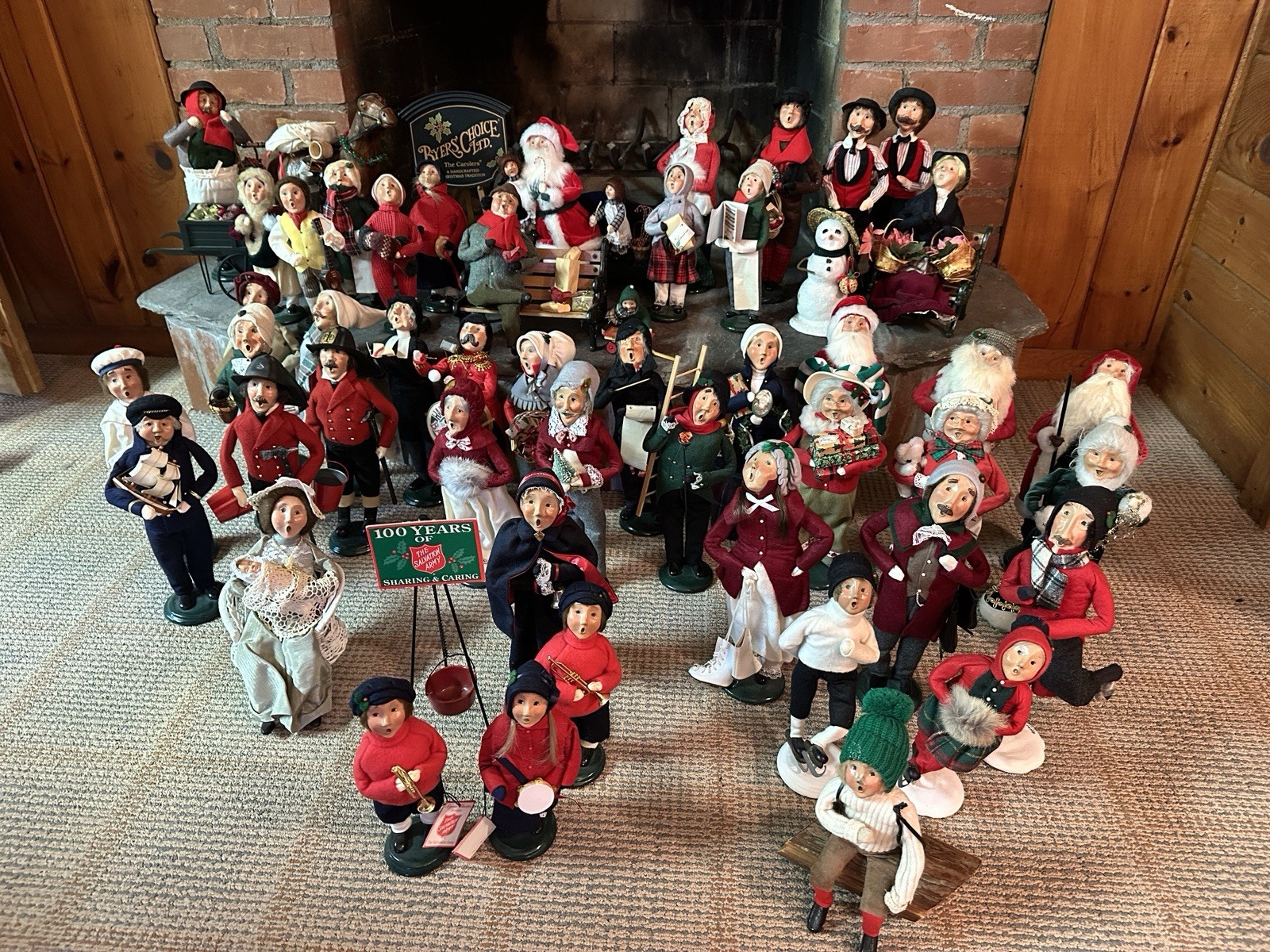 Lot Of 52 Byers Choice Figures Lot Of 52 Byers Choice Figures