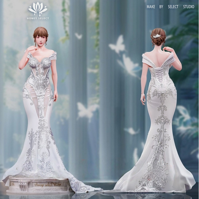 Honey select studio Mikami Yua Model Pre-order Wedding Dress Painted 1/6 Scale