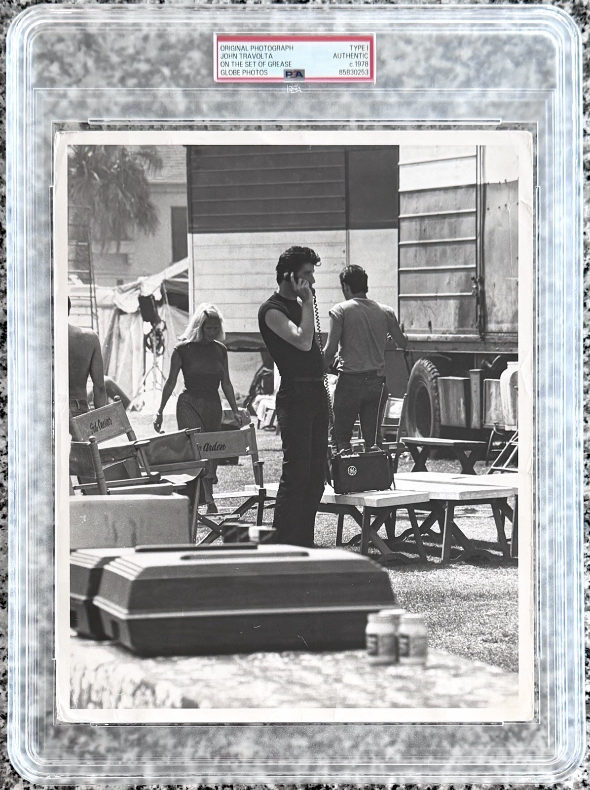 1978 John Travolta “Travolta On The Set Of Grease” PSA Type 1 Original Photo 1978 John Travolta “Travolta On The Set Of Grease” PSA Type 1 Original Photo