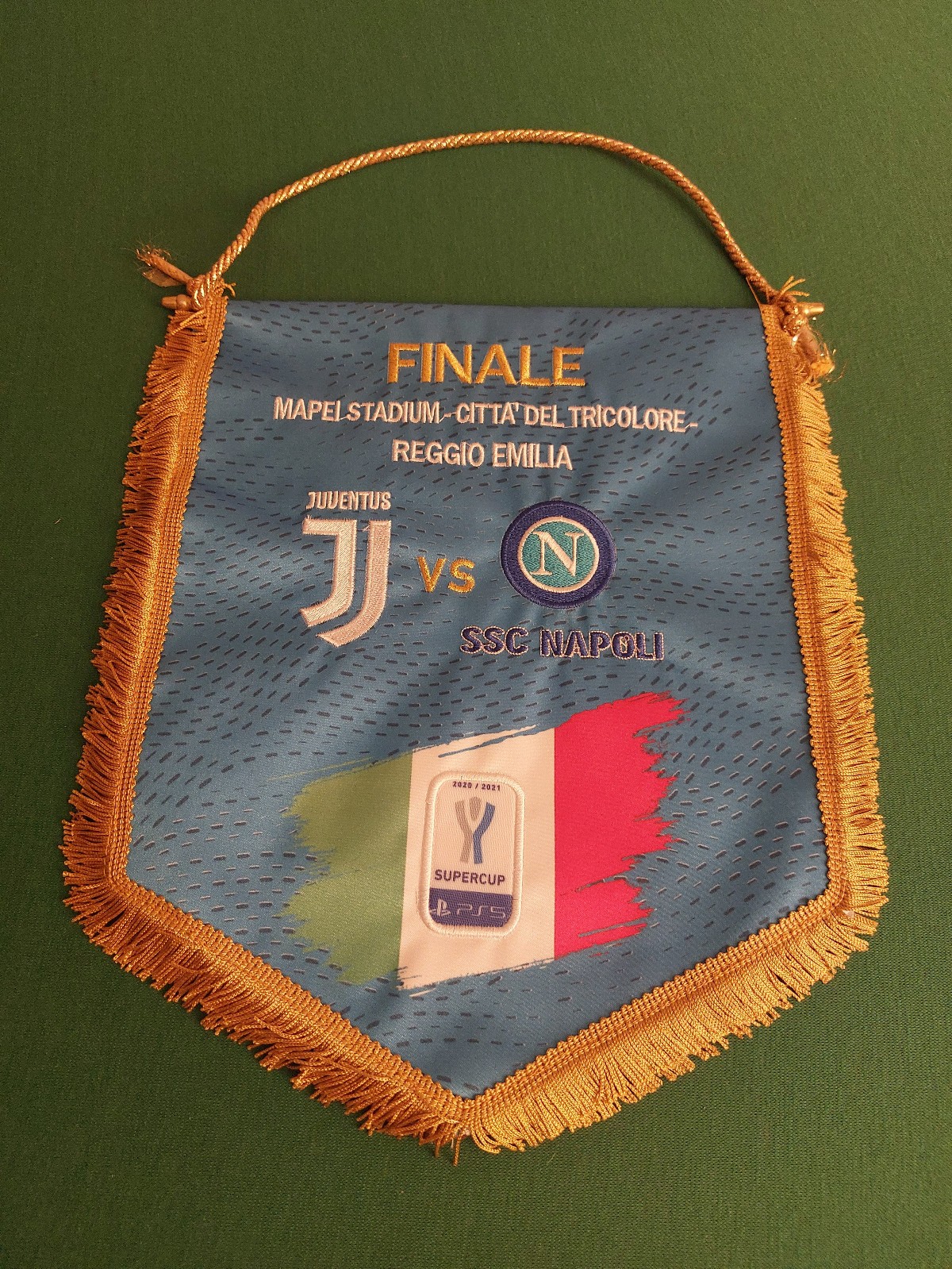 OFFICIAL PENNANT FINAL SUPERCUP JUVENTUS NAPLES 2-0 20-1-21 OFFICIAL PENNANT FINAL SUPERCUP JUVENTUS NAPLES 2-0 20-1-21