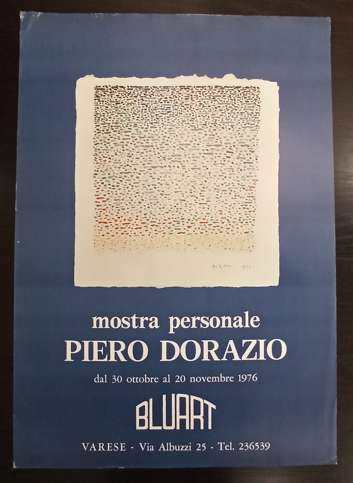 Piero Dorazio Exhibition Poster, Varese 1976