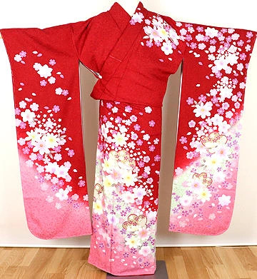 20% off Full of flowers this authentic silk furisode kimono (ki23 From Japan 20% off Full of flowers this authentic silk furisode kimono (ki23 From Japan