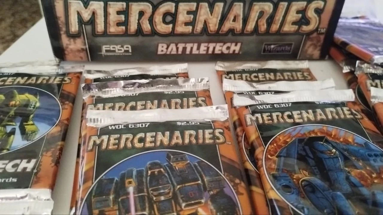 15x Battletech TCG Mercenaries Booster Pack WOC 6307 + box TCG GCC