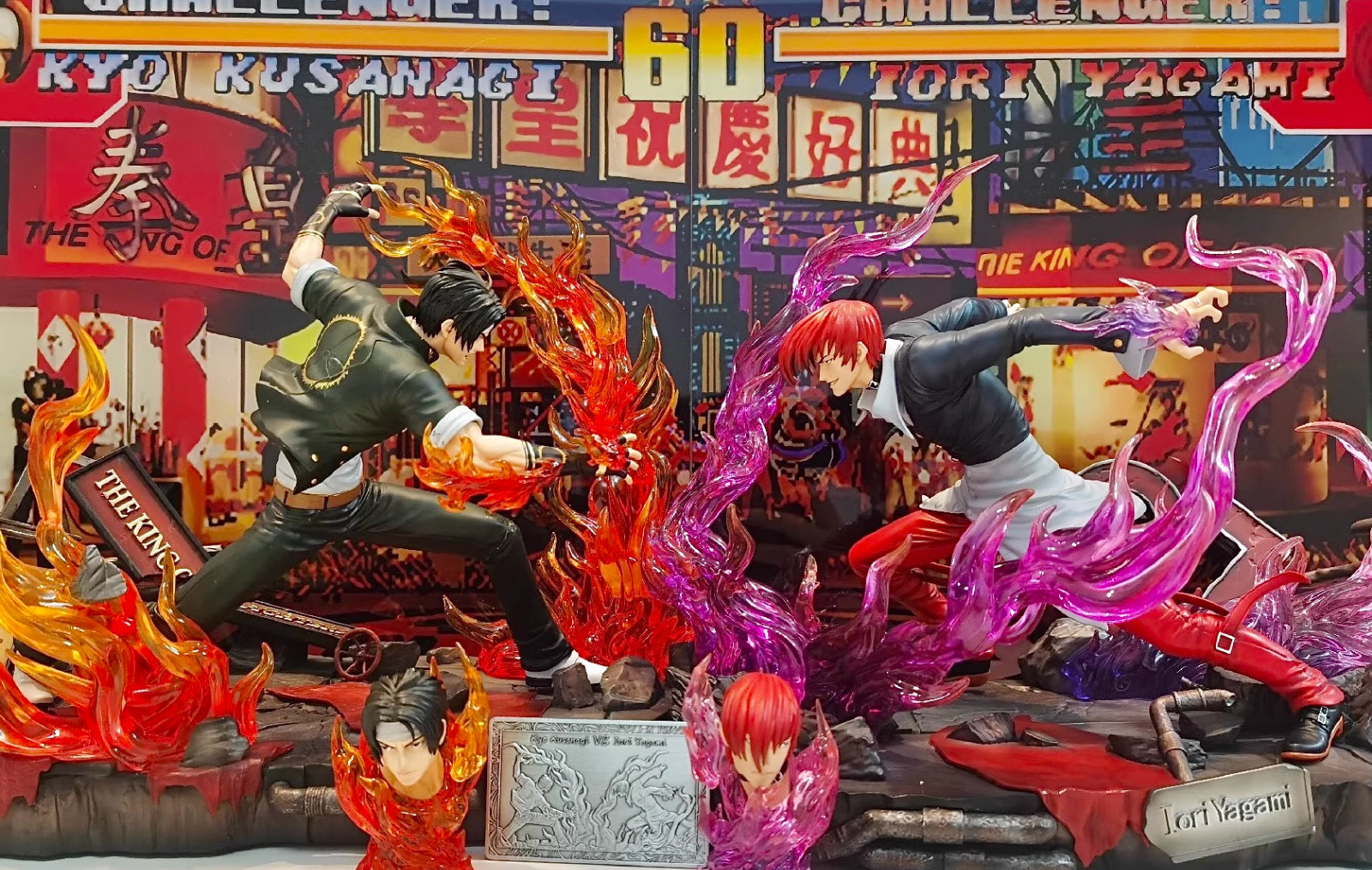 Revive Studio KING OF FIGHTERS Iori Yagami VS Kyo Kusanagi Resin Statue In Stock Revive Studio KING OF FIGHTERS Iori Yagami VS Kyo Kusanagi Resin Statue In Stock