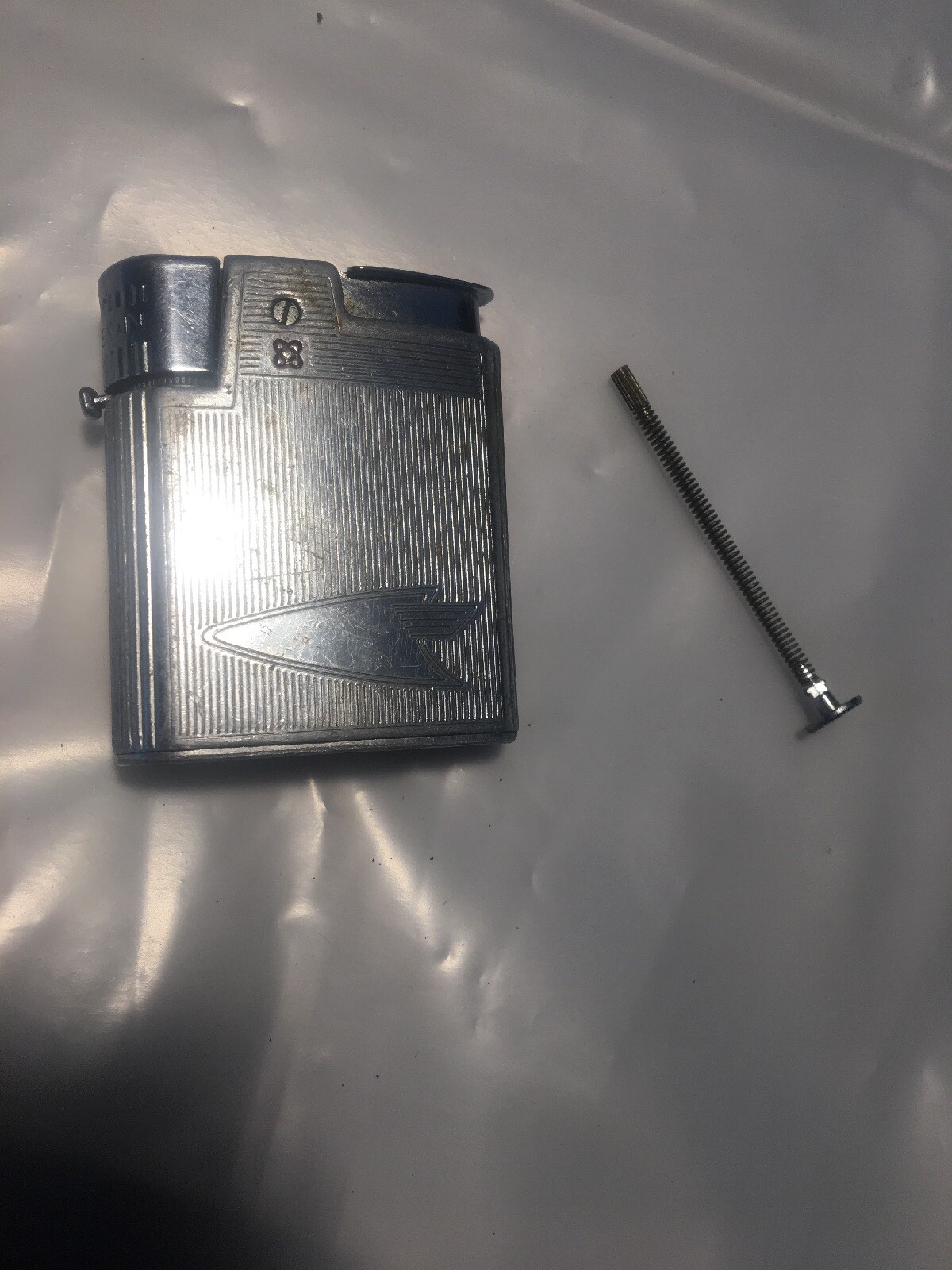VTG ATOMIC MCM Mid-Century Ronson MERCURY HELMET HERMES Lighter Butane Varaflame VTG ATOMIC MCM Mid-Century Ronson MERCURY HELMET HERMES Lighter Butane Varaflame