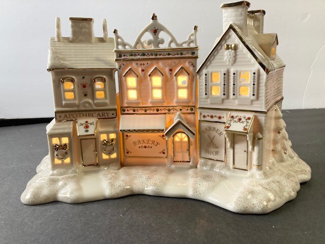 Lenox Mistletoe Park Apothecary, Bakery and Barber Shop, NIB Lenox Mistletoe Park Apothecary, Bakery and Barber Shop, NIB