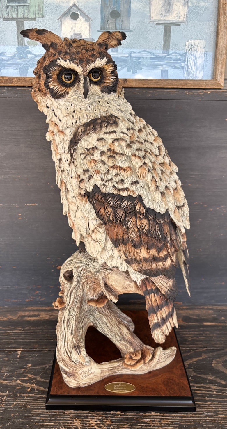 Giuseppe Armani Statue Masterpiece “Wisdom” Owl 0281S Made in Italy 23” Tall Giuseppe Armani Statue Masterpiece “Wisdom” Owl 0281S Made in Italy 23” Tall