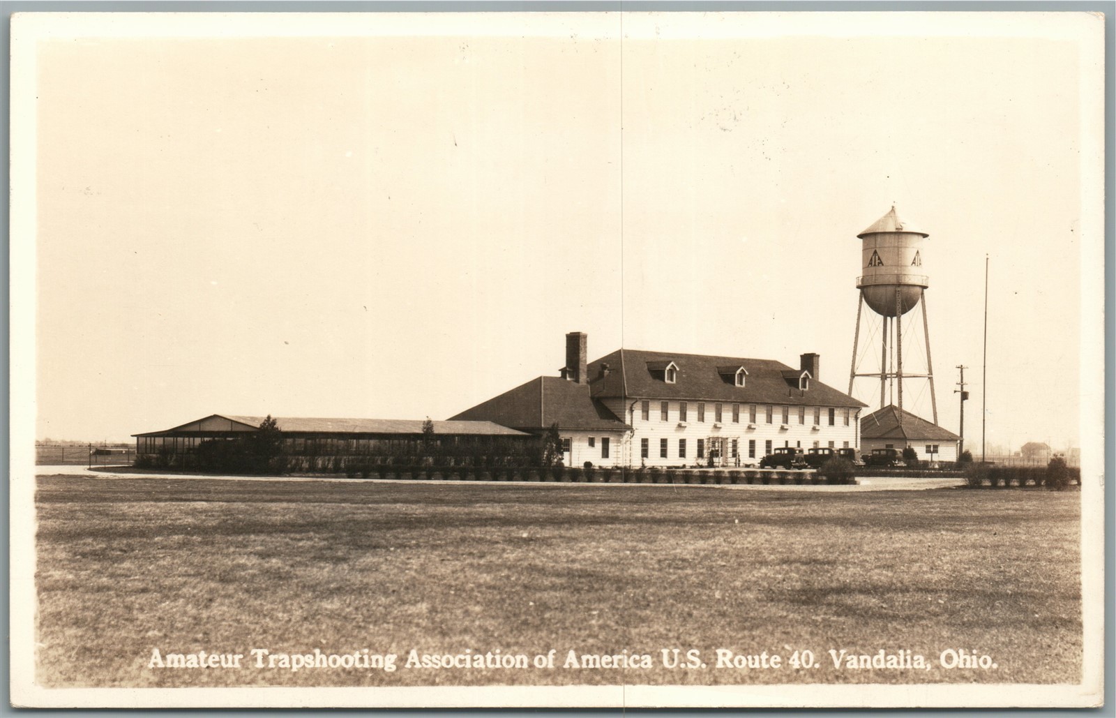 VANDALIA OH HI-WAY INN TRAPSHOOTING ASSOCIATION VINTAGE REAL PHOTO POSTCARD RPPC VANDALIA OH HI-WAY INN TRAPSHOOTING ASSOCIATION VINTAGE REAL PHOTO POSTCARD RPPC