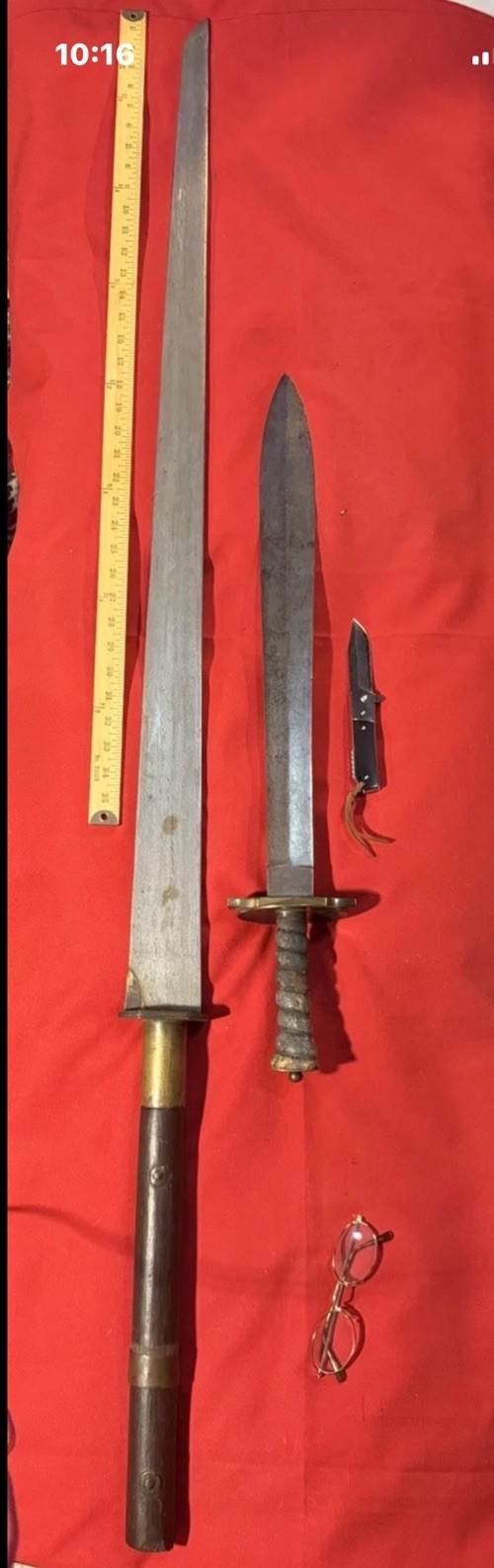 WOW Chinese DAMASCUS Polearm-18thC. Castle Defense-2-3Man GATE Control Jian Dao WOW Chinese DAMASCUS Polearm-18thC. Castle Defense-2-3Man GATE Control Jian Dao