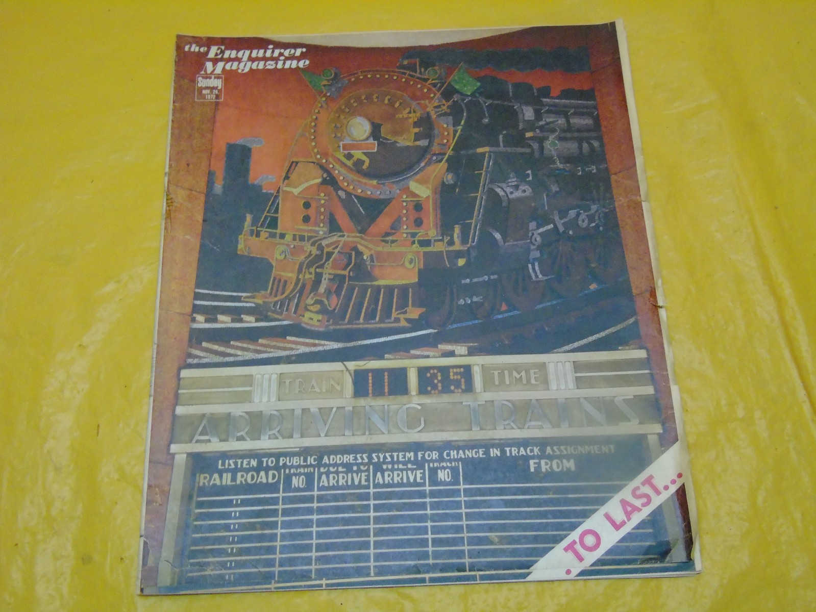 RARE Vintage 11/26/1972 Cincinnati Enquirer Magazine RARE Vintage 11/26/1972 Cincinnati Enquirer Magazine