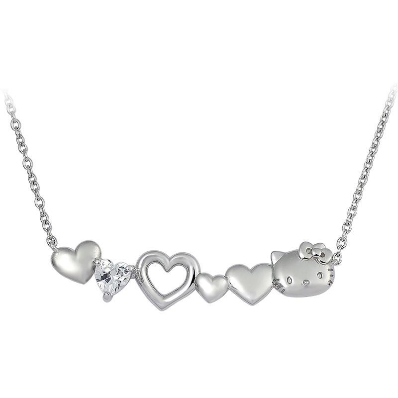 Sanrio Hello Kitty Heartful Necklace Silver Accessory 2025 Japan New from Japan Sanrio Hello Kitty Heartful Necklace Silver Accessory 2025 Japan New from Japan