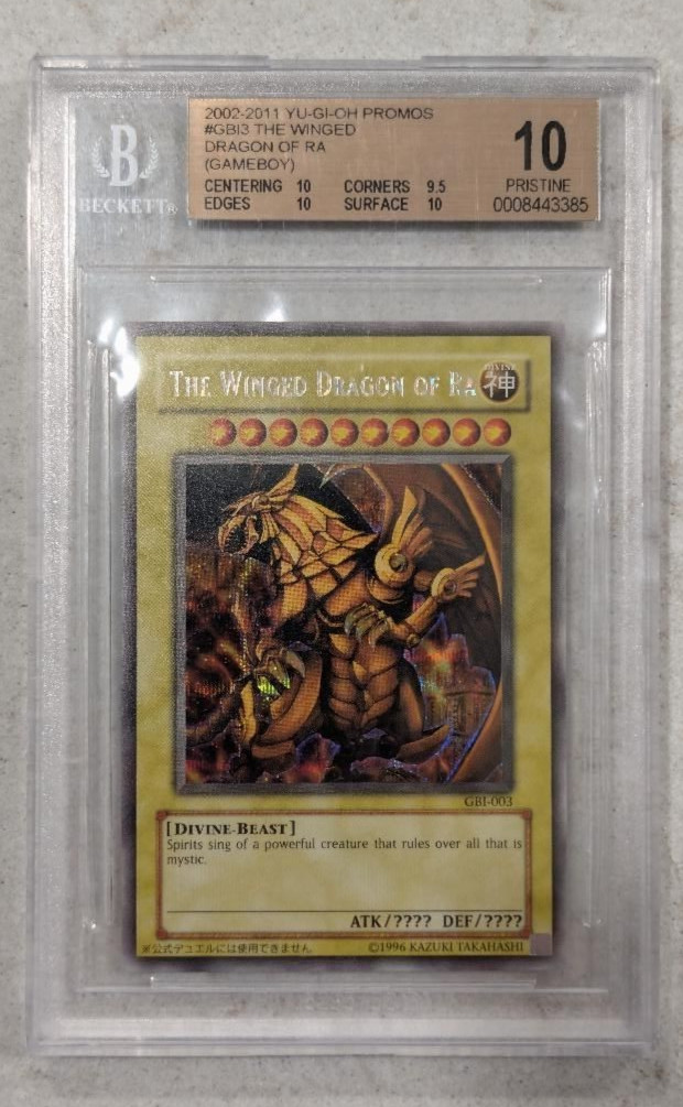 Yugioh The Winged Dragon of Ra Secret Rare GBI PSA BGS 10 PRISTINE Yugioh The Winged Dragon of Ra Secret Rare GBI PSA BGS 10 PRISTINE