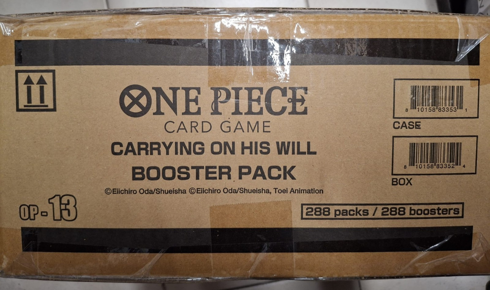 One Piece Card Game: OP-13 (Carrying On His Will) Sealed Booster Box Case - NEW