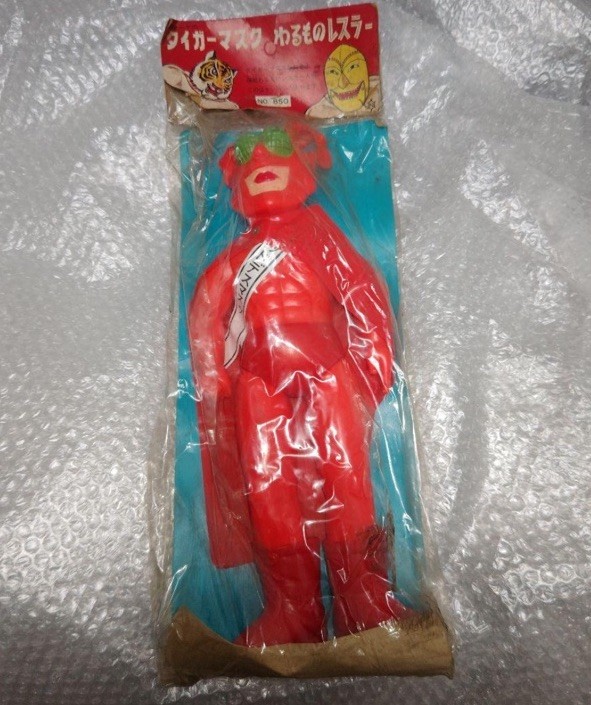 Nakajima Manufacturing Tiger Mask Evil Wrestler Red Death Mask Giant Unopened Nakajima Manufacturing Tiger Mask Evil Wrestler Red Death Mask Giant Unopened