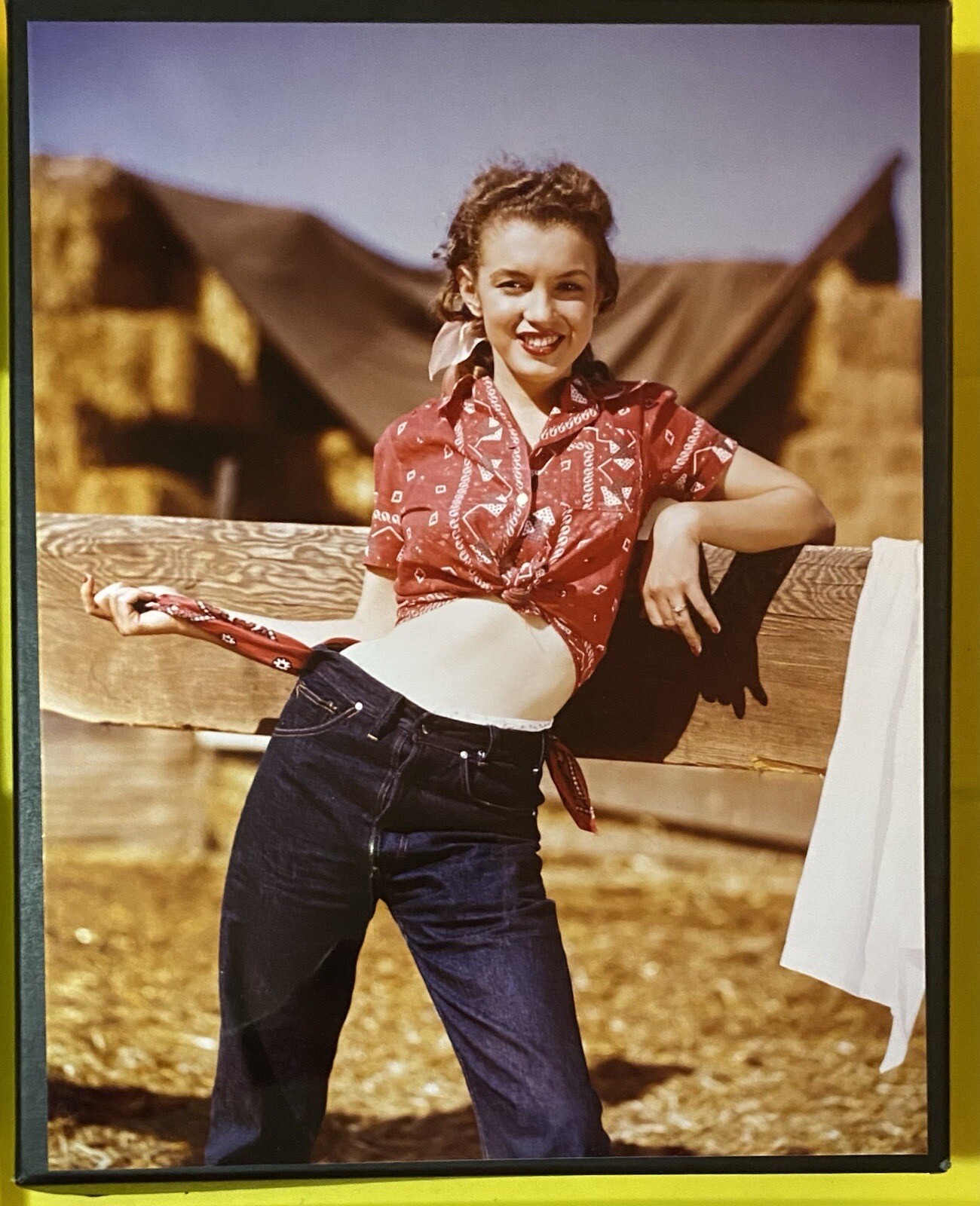 1945 Marilyn Monroe Original Photo Andre De Dienes Stamped Signed Farm Girl 1945 Marilyn Monroe Original Photo Andre De Dienes Stamped Signed Farm Girl