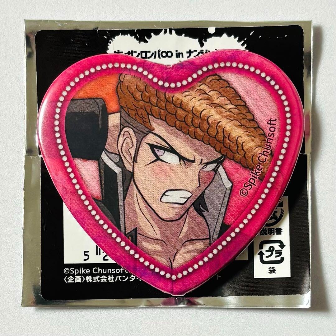 Danganronpa Owada Mondo Tele Face Heart Can Badge Nanja Town Limited used Danganronpa Owada Mondo Tele Face Heart Can Badge Nanja Town Limited used