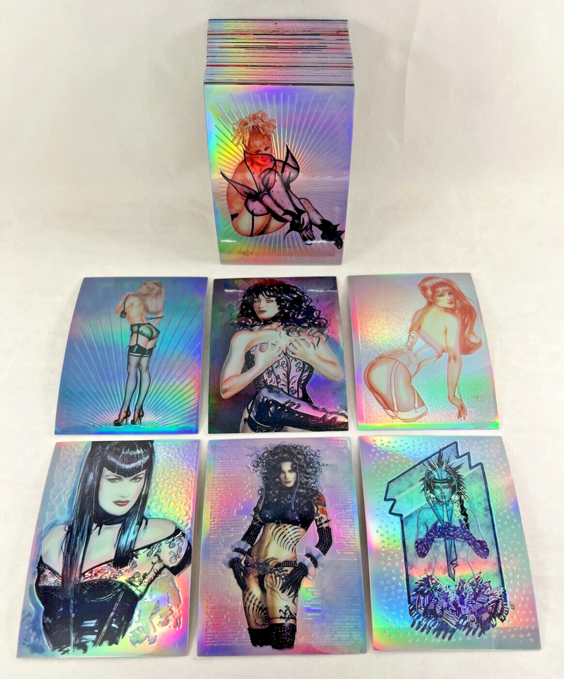 OLIVIA De BERARDINIS STUDIES IN SENSUALITY 1995 Complete HOLOCHROME Card Set OLIVIA De BERARDINIS STUDIES IN SENSUALITY 1995 Complete HOLOCHROME Card Set