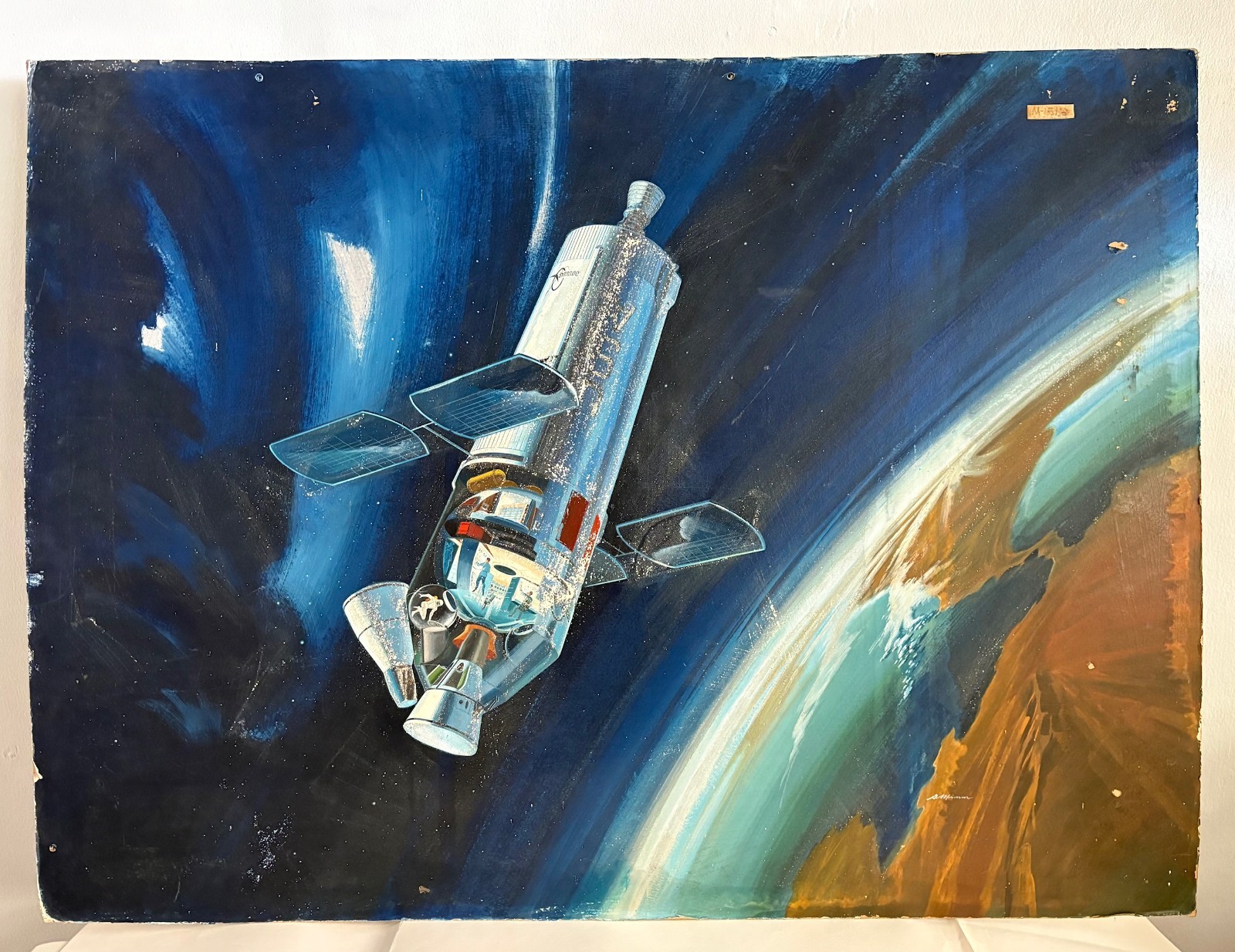 NASA Concept Art Painting McDonnell Douglas MORL Program Saturn NACA Spacex ISS NASA Concept Art Painting McDonnell Douglas MORL Program Saturn NACA Spacex ISS