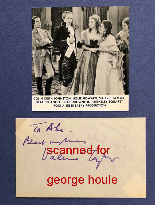 VALERIE TAYLOR - SIGNED - BERKELEY SQUARE - POLANSKI +UNIDENTIFIED VALERIE TAYLOR - SIGNED - BERKELEY SQUARE - POLANSKI +UNIDENTIFIED